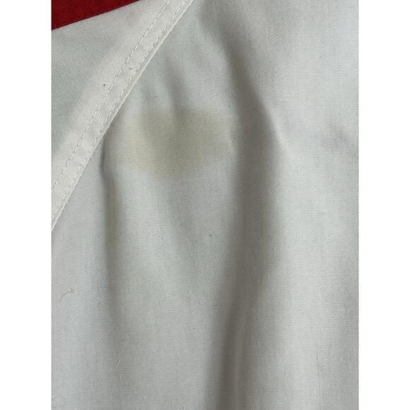 Vtg The Current Seen Windbreaker Jacket Retro Mens Large Nautical Red White Blue - Picture 8 of 8